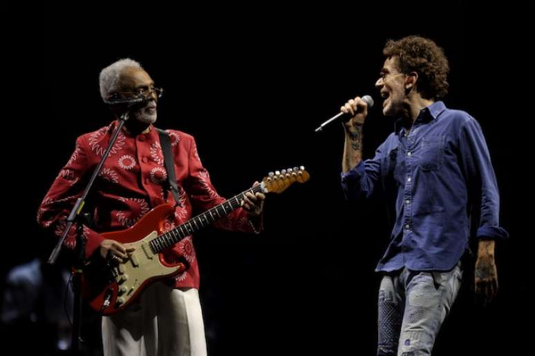 Gilberto Gil durante a última passagem em São Paulo com a turnê de despedida ‘Tempo Rei’