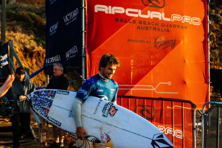 Jack Robinson na final em Bells Beach. 