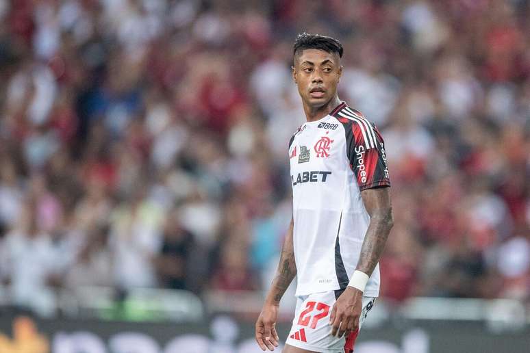 Bruno Henrique (Flamengo) durante jogo contra o Vasco, no dia 19.04.2025