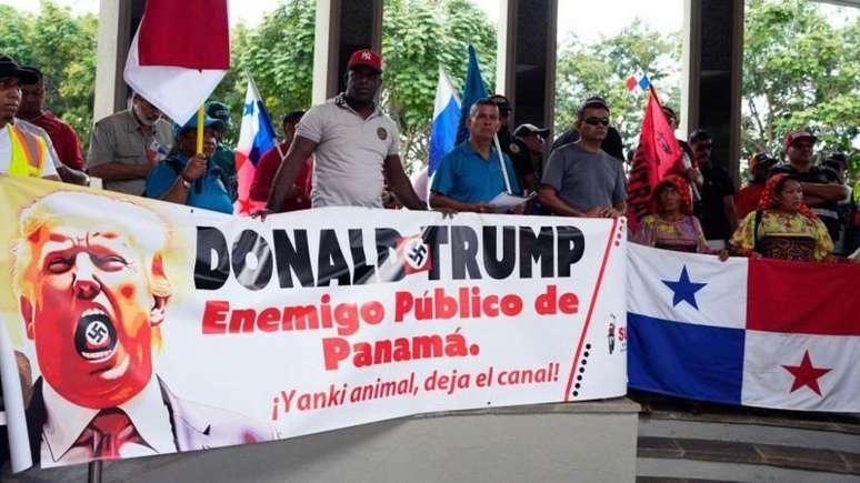 As inten&ccedil;&otilde;es de Donald Trump de "reivindicar" o Canal do Panam&aacute; provocaram rejei&ccedil;&atilde;o entre os panamenhos