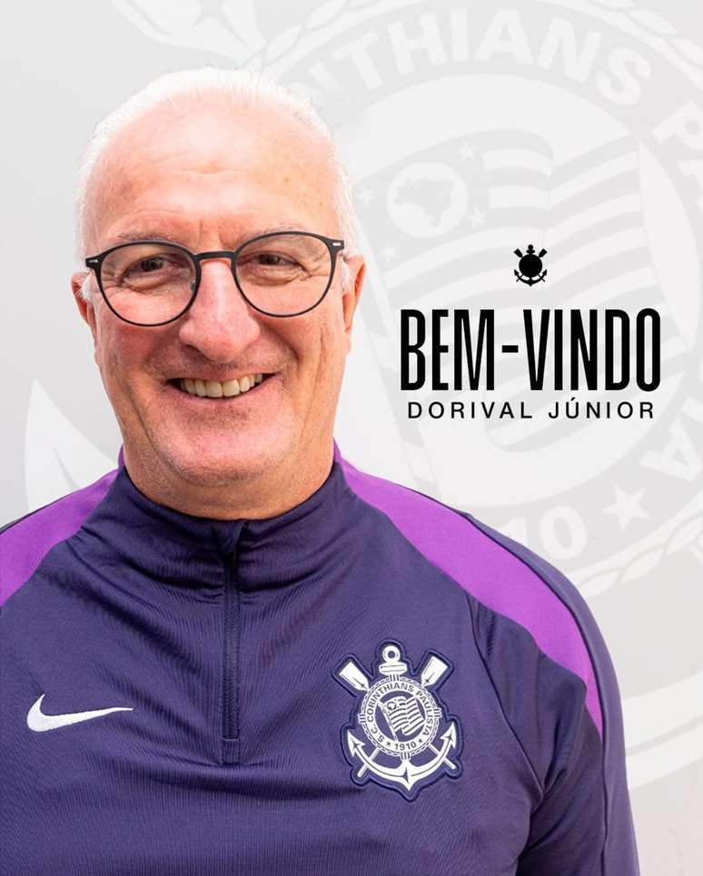 Dorival Júnior chega para assumir o Corinthians.