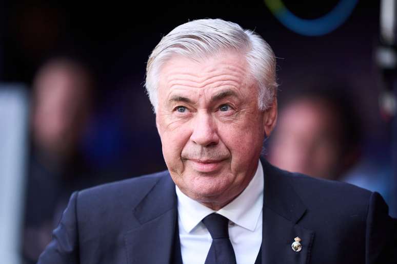 Ancelotti, treinador do Real Madrid. (Photo by Juan Manuel Serrano Arce/Getty Images)