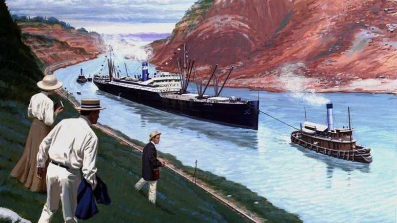 A faixa de territ&oacute;rio ao longo do Canal do Panam&aacute; ficou sob controle americano entre 1903 e 1979