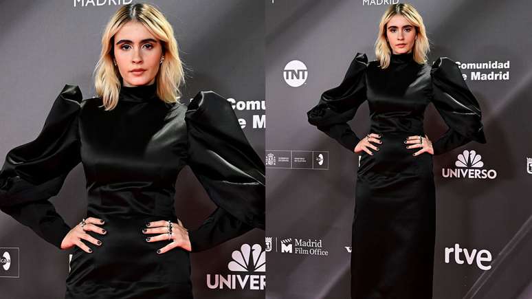Valentina Herszage usando all black na premiação