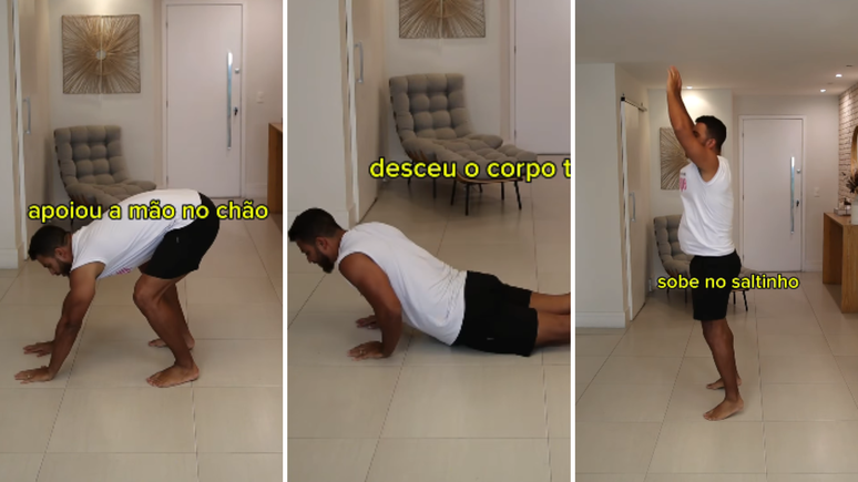 Exercício pro corpo todo: veja o jeito certo de fazer burpee