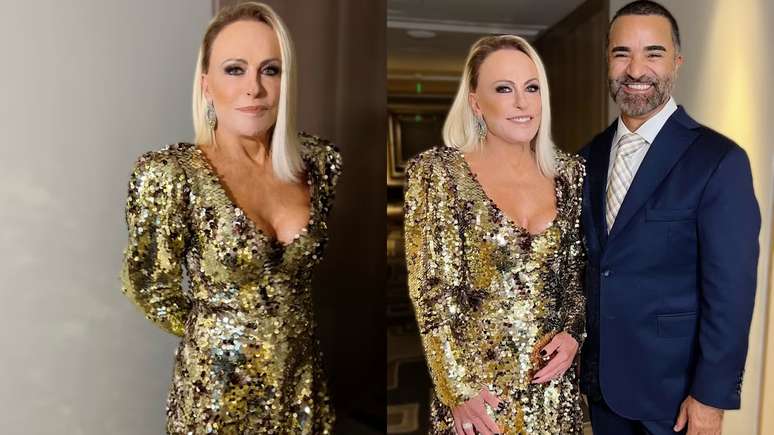 Ana Maria Braga e o marido, o jornalista Fábio Arruda