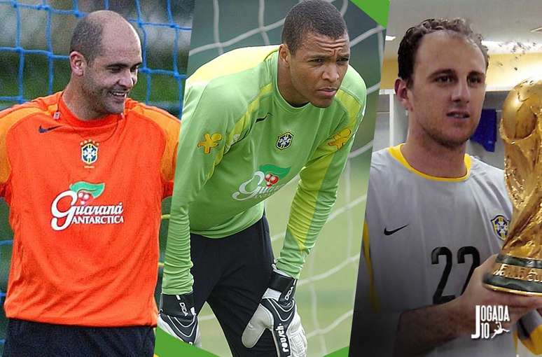 Marcos foi o titular da campanha do Penta com grandes atuações. Dida, pela segunda Copa foi reserva. Ceni foi convocado para a Copa pela primeira vez . Divulgação / CBF