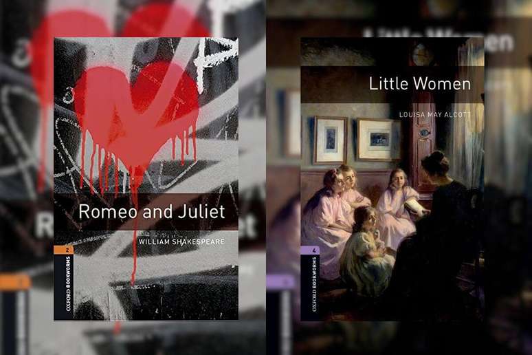 Títulos como “Romeo and Juliet” e “Little Women” permitem que o aluno entre em contato com clássicos da literatura de forma acessível 