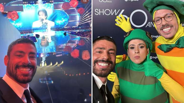 Cauã Reymond é citado em quadro de humor e celebra 60 anos da TV Globo