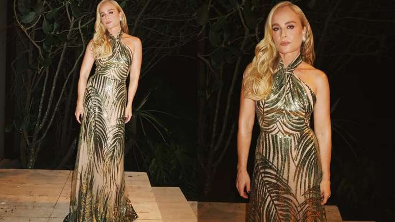 Angélica com vestido grifado para show da Globo