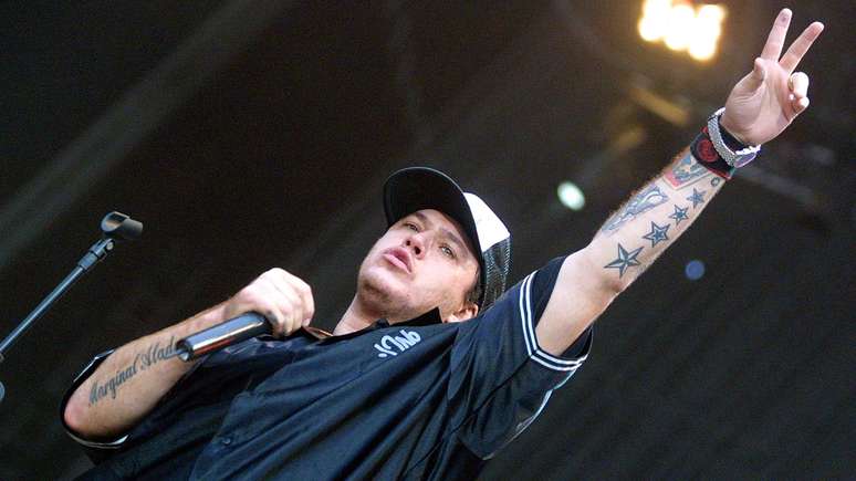 Chorão, do Charlie Brown Jr, em 2004 -