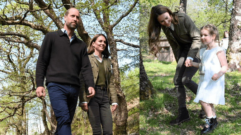 Príncipe William e Kate Middleton compartilham fotos de viagem à Escócia