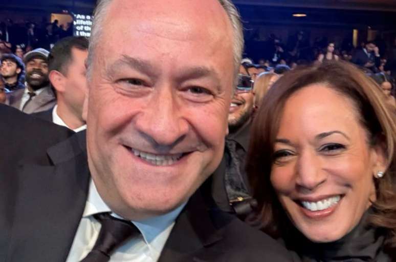 Doug Emhoff e sua esposa, Kamala Harris