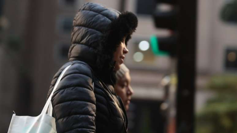 Frio registrado em São Paulo no início de abril.