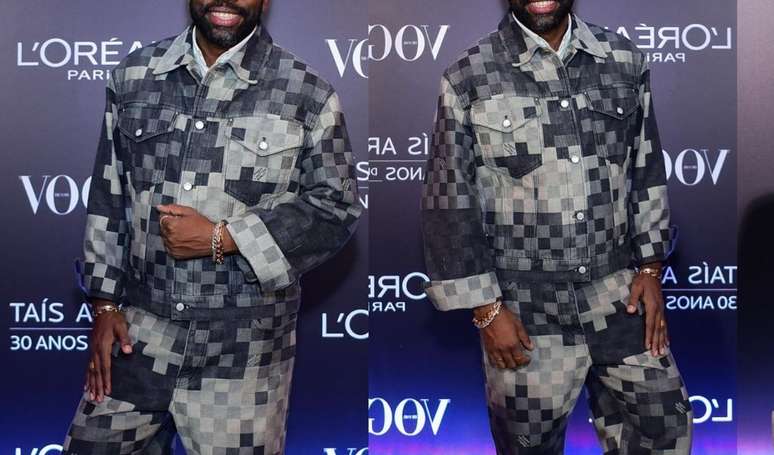 Puro luxo! Lázaro Ramos rouba a cena com look grifado em festa da esposa, Taís Araújo. Veja preço e fotos!.