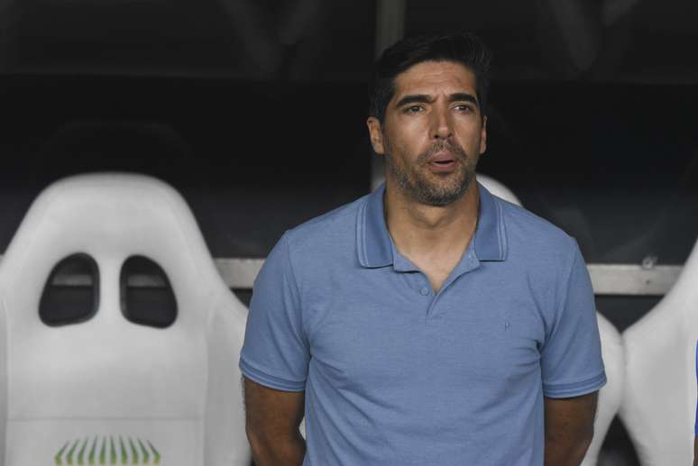 Abel Ferreira, from Palmeiras, in a game against Ceará Abel Ferreira, from Palmeiras, in a game against Ceará