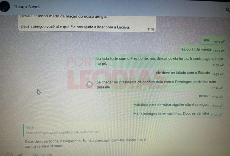 Haroldo Perry en conversaciones y thiago Neves, otro empleado de la parte -