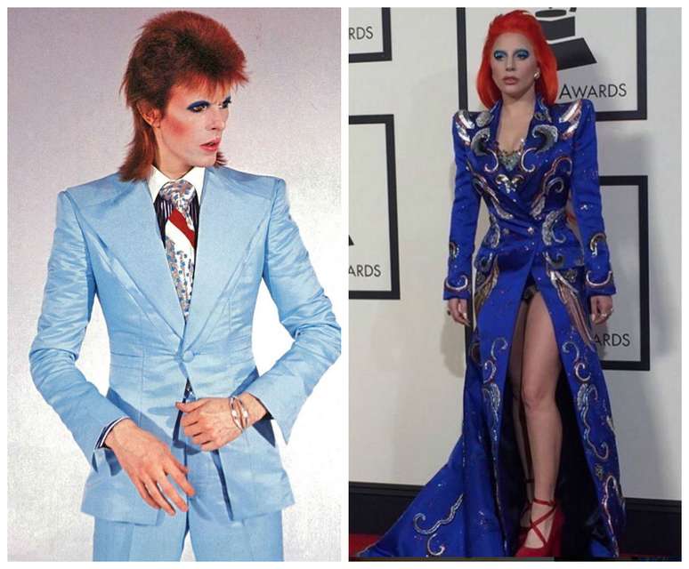David Bowie and Lady Gaga David Bowie and Lady Gaga