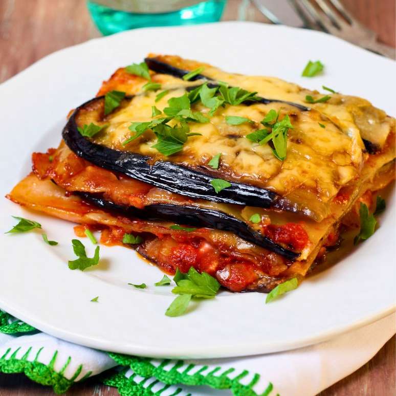 Grilled aubergine lasagna: without pasta, pure flavor Grilled aubergine lasagna: without pasta, pure flavor