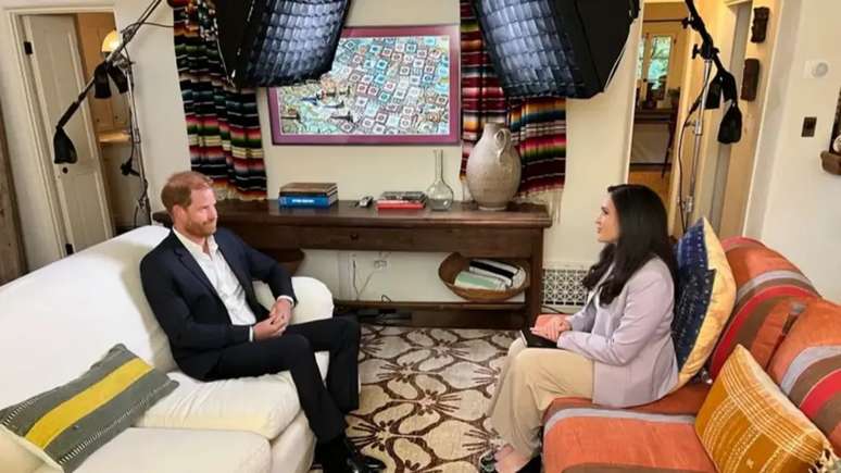 The journalist Nada Tawfik in the BBC recording with Prince Harry: The journalist Nada Tawfik in the BBC recording with Prince Harry: