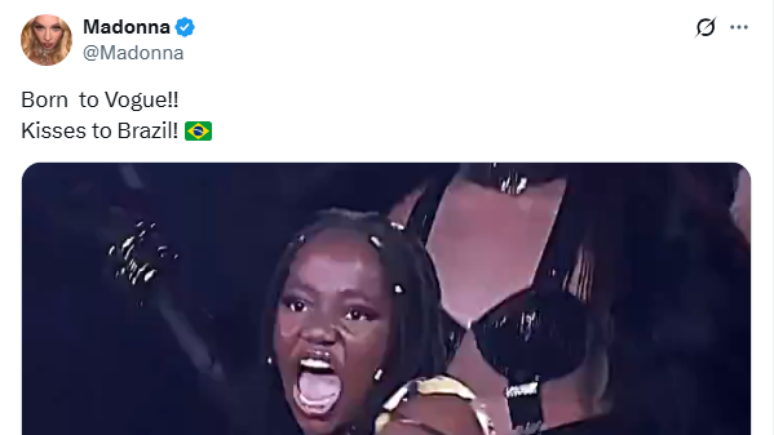 Em dia de show de Gaga, Madonna relembra apresentação e manda recado para Brasil 