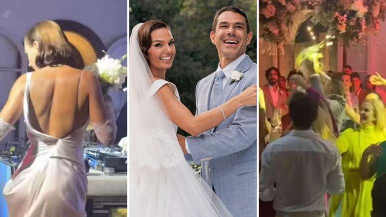The bouquet is interpreted by the famous wedding of Isis Valverde: see who took The bouquet is interpreted by the famous wedding of Isis Valverde: see who took