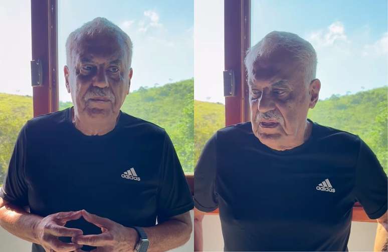 Danilo Caymi in a video published on social networks Danilo Caymi in a video published on social networks