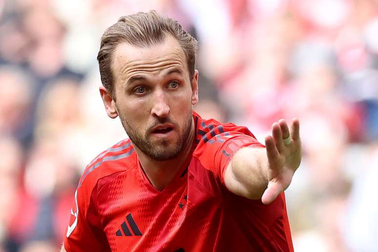 Kane trabajando con Bayern