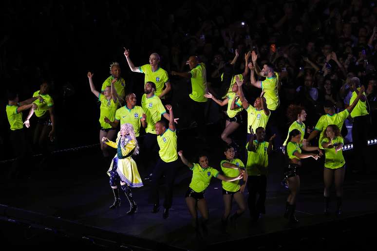 Lady Gaga durante show no Rio de Janeiro Lady Gaga durante show no Rio de Janeiro