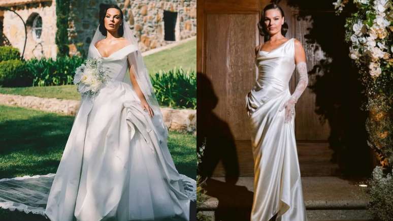 Os vestidos de noiva de Isis Valverde