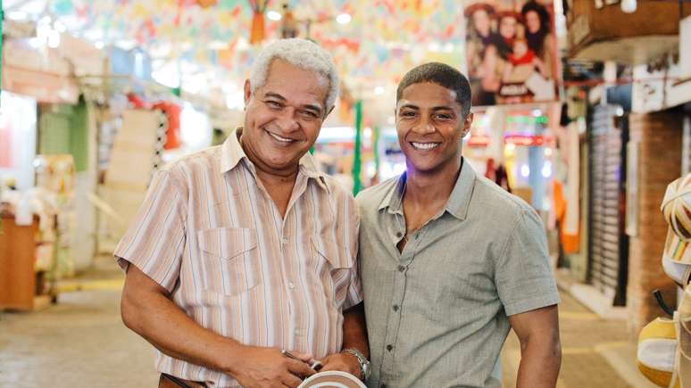 Luis&atilde;o (Ad&eacute;lio Lima) e Marlon (Humberto Morais) em 'Dona de Mim'