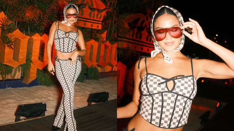 Bella Campos no show de Lady Gaga