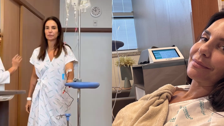 Ivete Sangalo records videos in the hospital and warns of health