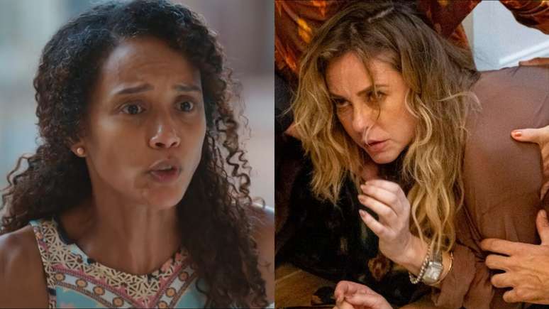 Raquel (Taís Araujo) e Heleninha (Paolla Oliveira) de Vale Tudo