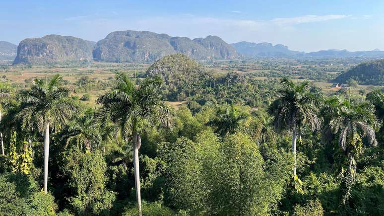 Vale dos Vi&ntilde;ales, regi&atilde;o tur&iacute;stica localizada na prov&iacute;ncia de Pinar del R&iacute;o, famosa pelas planta&ccedil;&otilde;es de tabaco