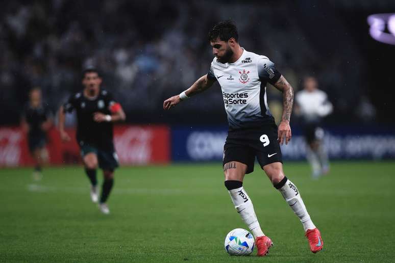 Yuri Alberto (Corinthians) durante jogo contra o Racing-URU, no dia 24.04.2025 