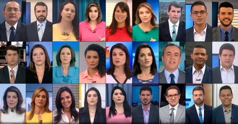 27 jornalistas que participaram do rod&iacute;zio especial do JN