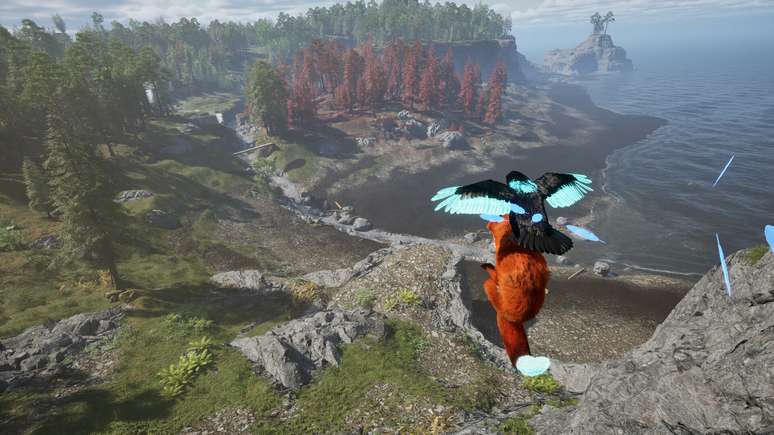 A raposa consegue alcan&ccedil;ar novos lugares com a ajuda do corvo