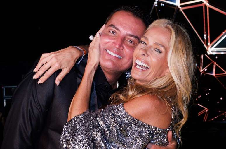 Leo Dias e Adriane Galisteu 