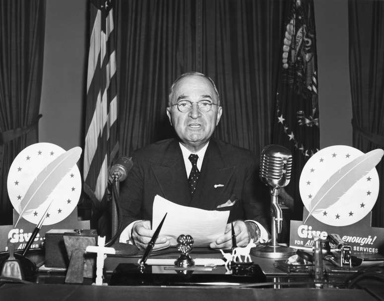 O presidente Truman reconheceu imediatamente o Estado de Israel