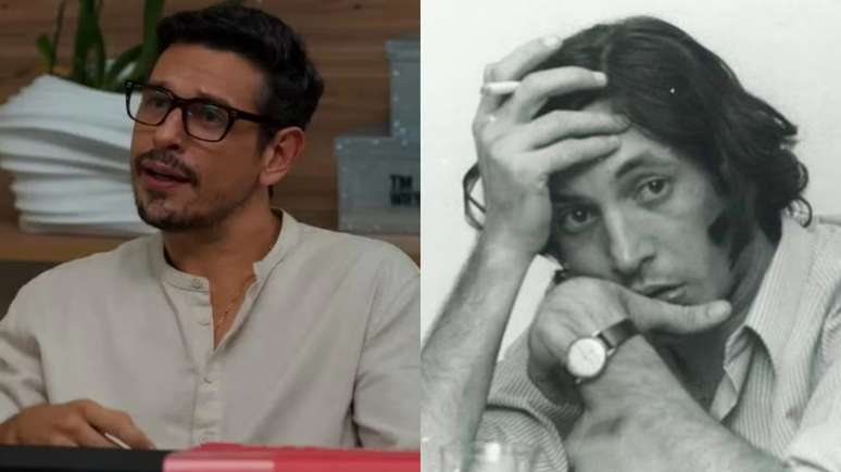 Jo&atilde;o Vicente de Castro e o pai, Tarso de Castro (Reprodu&ccedil;&atilde;o/Globo/Instagram)