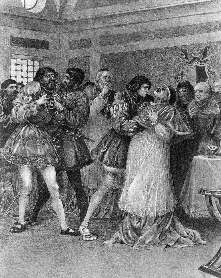 Acredita-se que Alexandre 6&deg; e C&eacute;sar Borgia, filho do papa, teriam sido envenenados acidentalmente durante um jantar