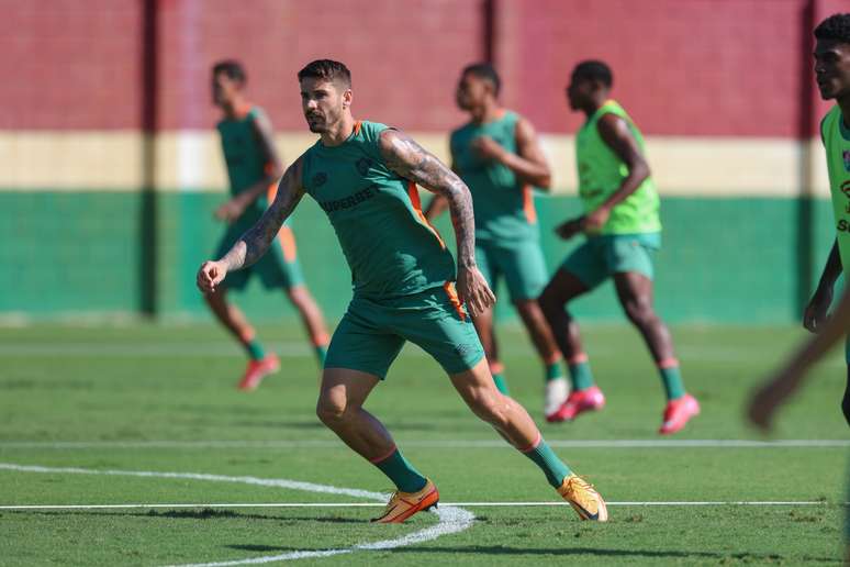 Fluminense treina nesta manhã no CT Carlos Castilho. (FOTO: MARCELO GONÇALVES/FFC)