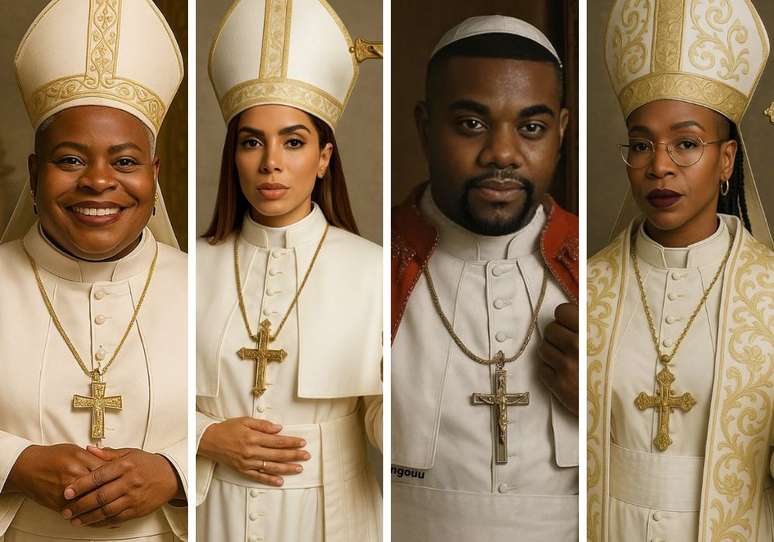 Famosos 'viram' cardeais em brincadeira na internet