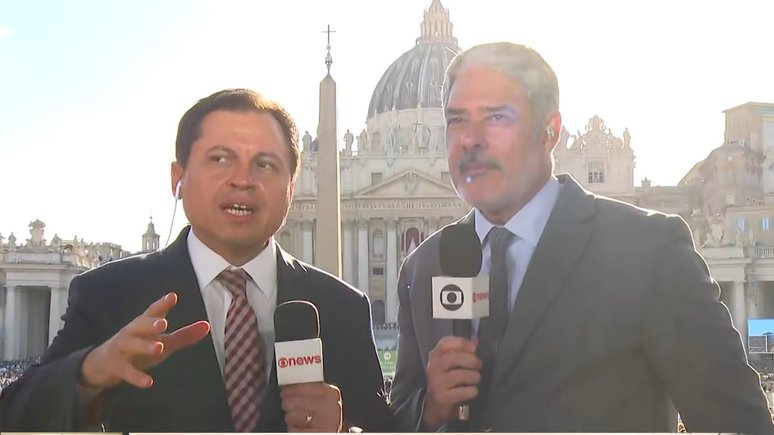  Gerson Camarotti e William Bonner no Vaticano