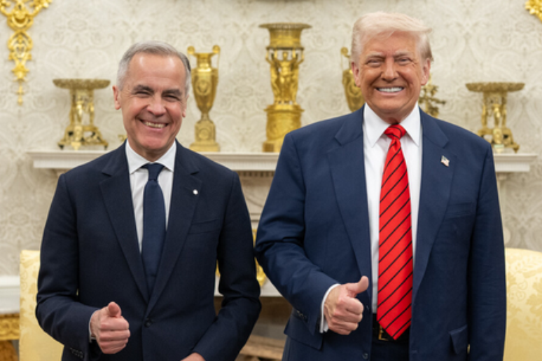 O primeiro-ministro do Canadá, Mark Carney, se encontrou com Trump na Casa Branca nesta semana