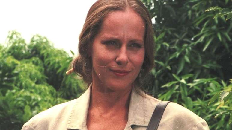 Lucinha Lins na época das gravações da novela A Viagem
