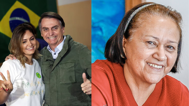 Michelle Bolsonaro agradece Fátima Bezerra pela ajuda a Bolsonaro