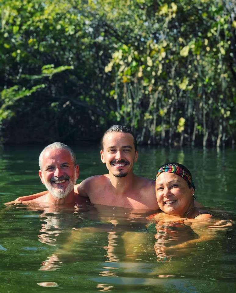 Gabriel Stauffer e sua família