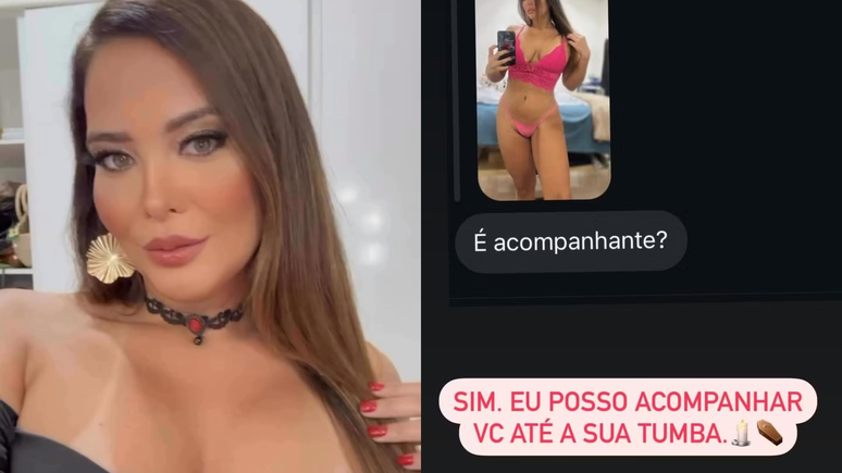 Geisy Arruda rebate seguidor ao ser questionada se é acompanhante de luxo